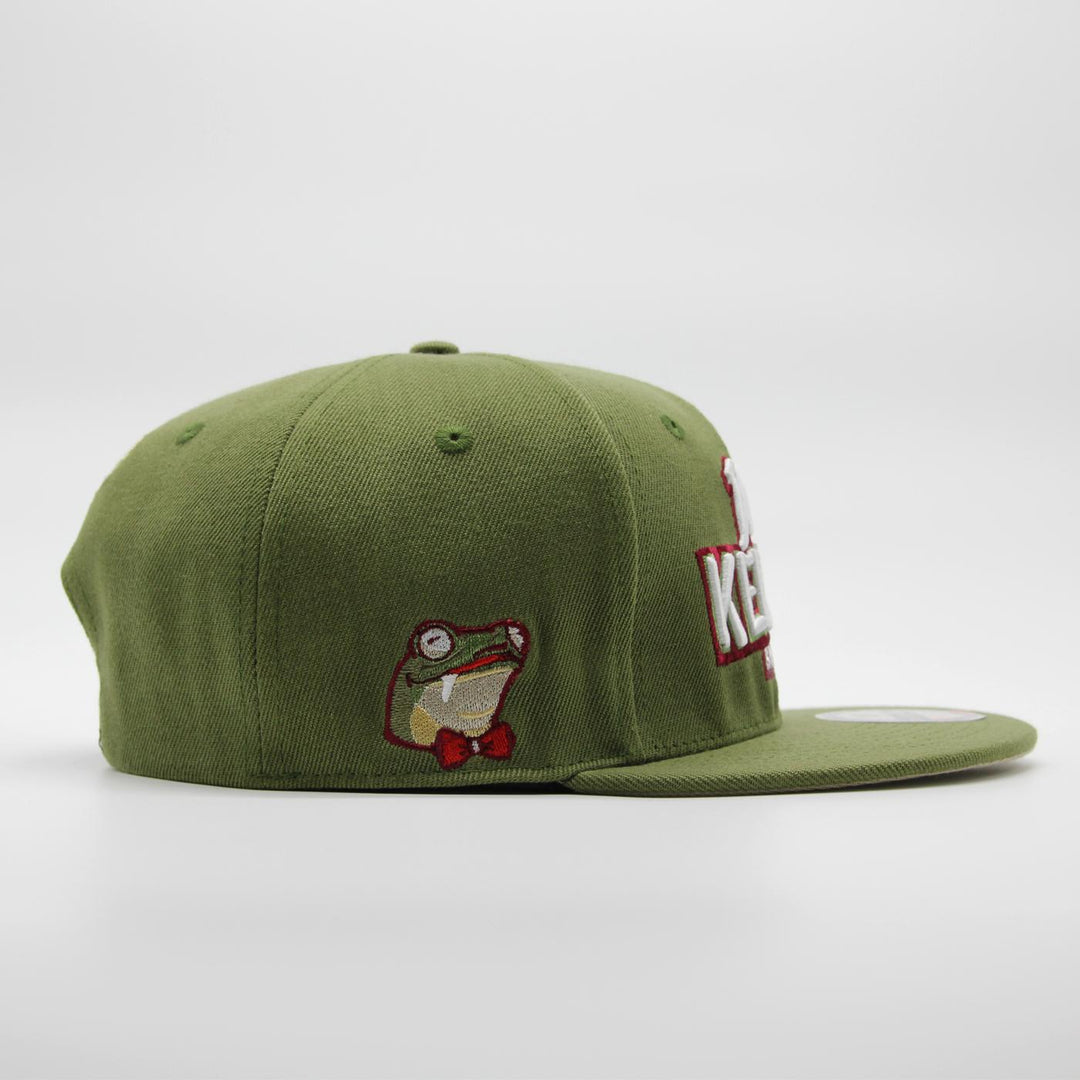 Naughty League San Diego Dirty Kermits Text Logo snapback olive - Shop-Tetuan