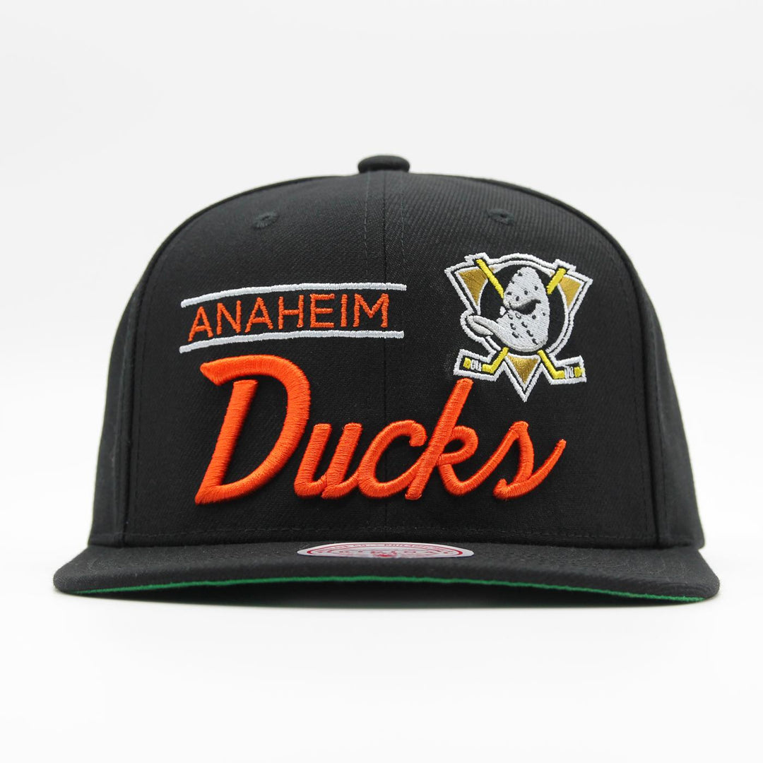 Mitchell & Ness NHL Retro Lock Up snapback A Ducks black - Shop-Tetuan