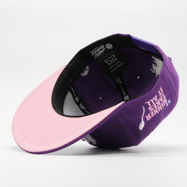 Naughty League Utah Jizz Text Logo snapback purple - Shop-Tetuan