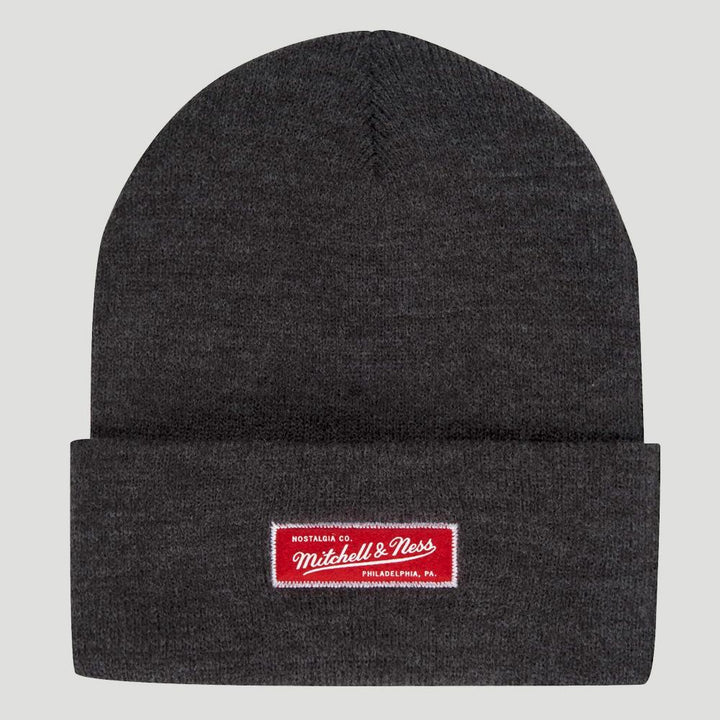 Mitchell & Ness Roll Up Beanie charcoal - Shop-Tetuan