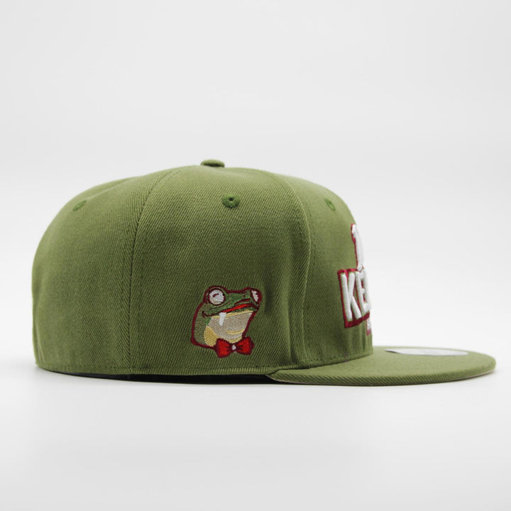 Naughty League San Diego Dirty Kermits Text Logo fitted olive - Shop-Tetuan