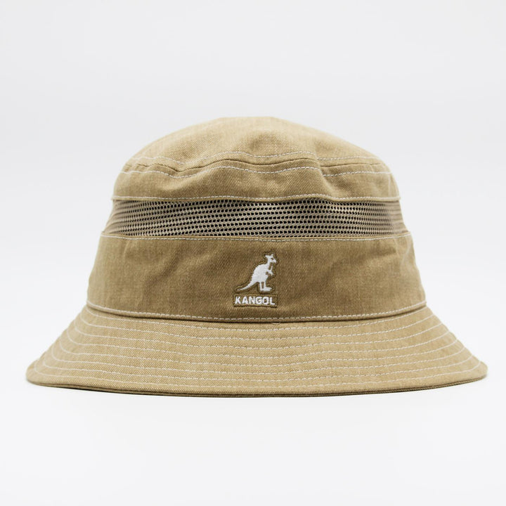 Kangol Distressed Cotton Mesh bucket oat - Shop-Tetuan