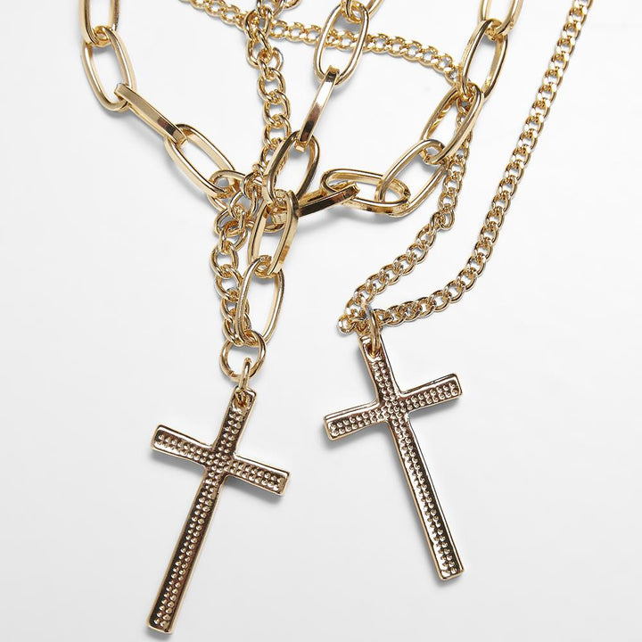 Urban Classics Layering Cross Necklace gold - Shop-Tetuan