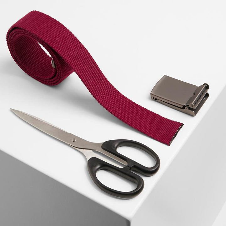 Urban Classics Canvas Belts burgundy - Shop-Tetuan