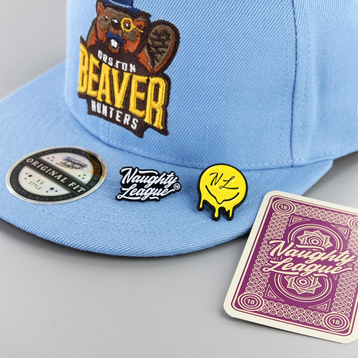 Naughty League Boston Beaver Hunters snapback baby blue - Shop-Tetuan