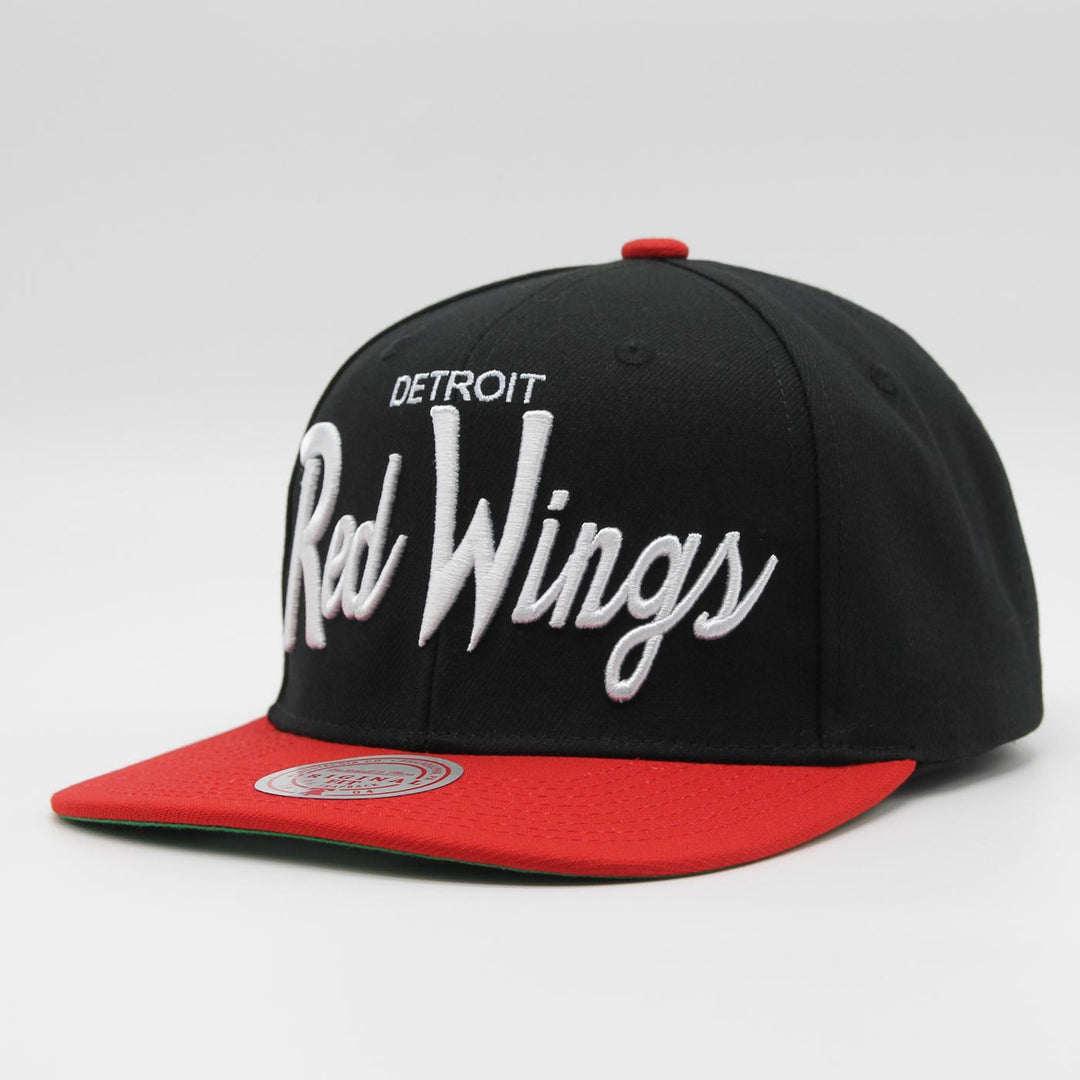 Mitchell & Ness NHL Vintage Script snapback D Redwings black - Shop-Tetuan