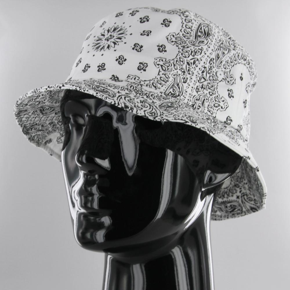 The Classics Yupoong Bandana Print Bucket Hat white - Shop-Tetuan