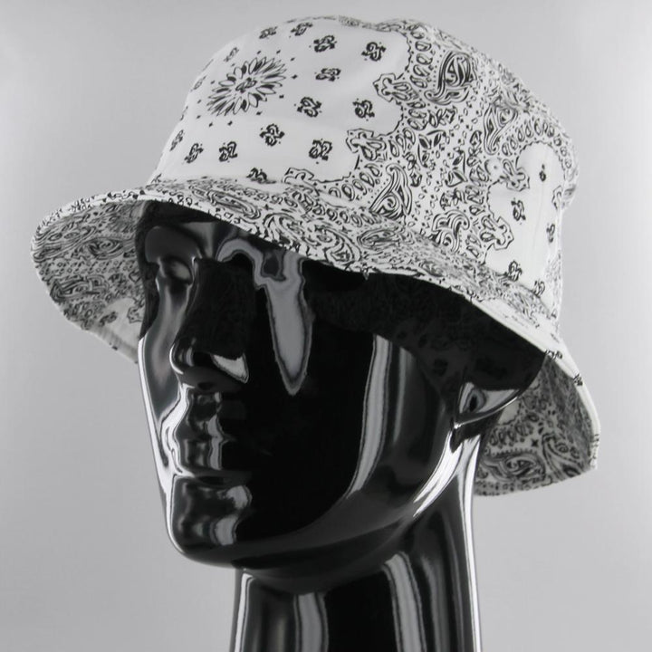 The Classics Yupoong Bandana Print Bucket Hat white - Shop-Tetuan