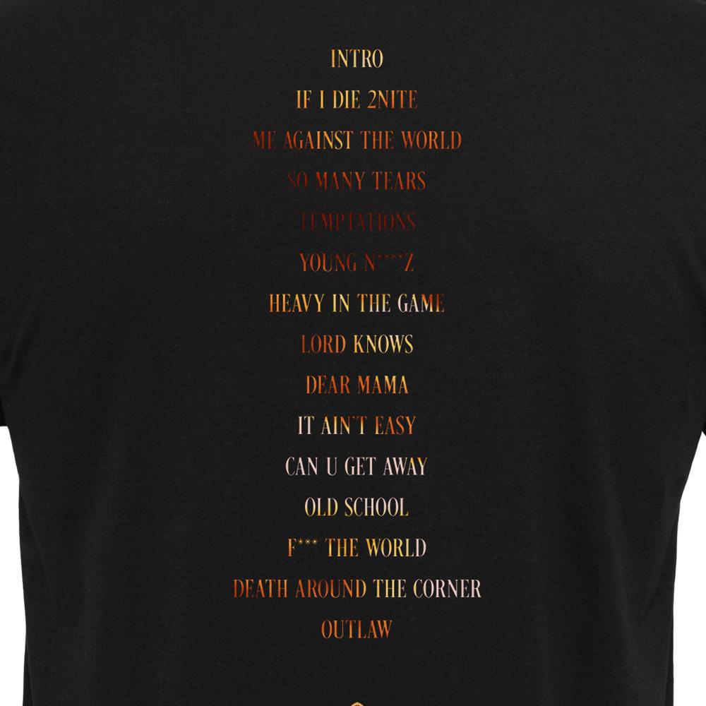 Mister 2Pac MATW Tracklist Tee black - Shop-Tetuan