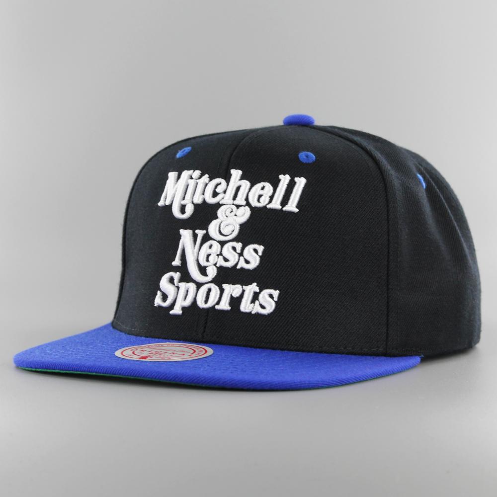 Mitchell & Ness Two Tone Retro snapback black/royal - Shop-Tetuan