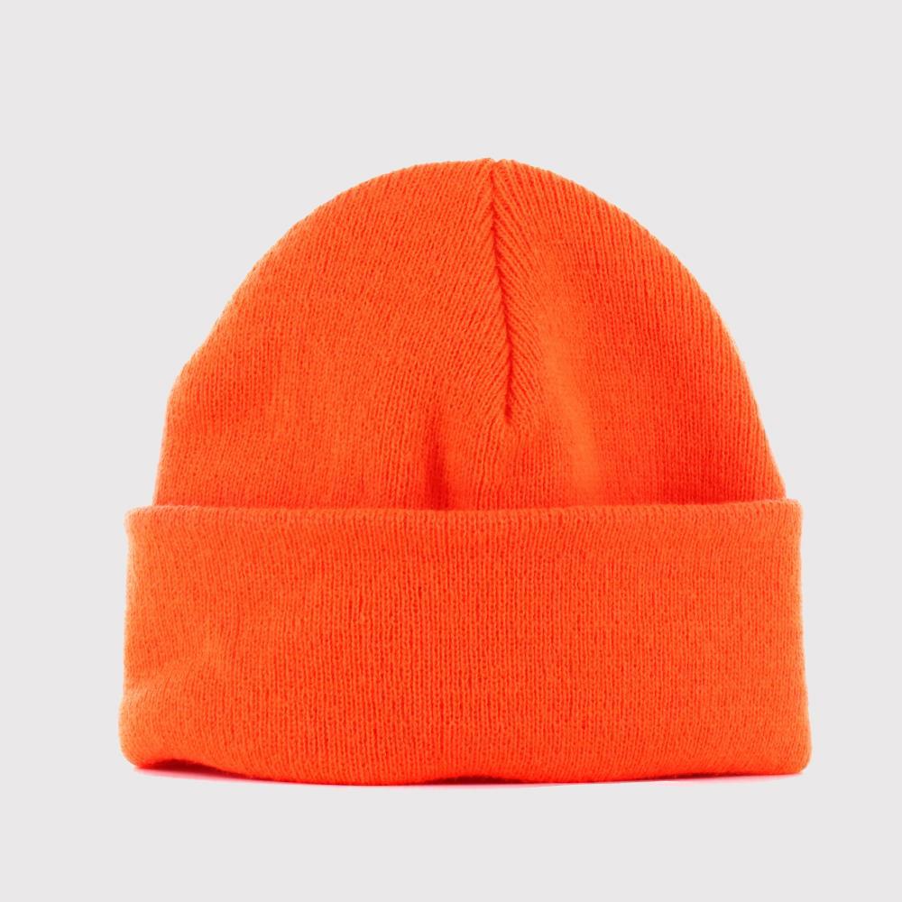 Yupoong heavyweight beanie blaze orange - Shop-Tetuan