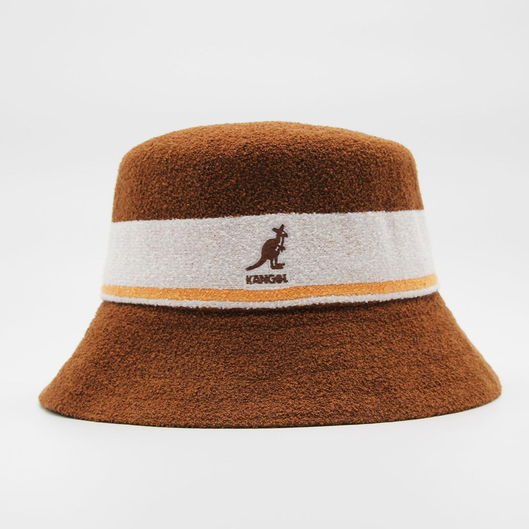 Kangol Bermuda Stripe Bucket mahogany - Shop-Tetuan