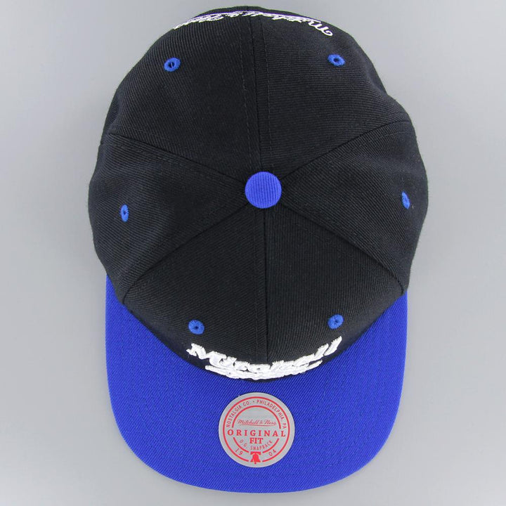 Mitchell & Ness Two Tone Retro snapback black/royal - Shop-Tetuan