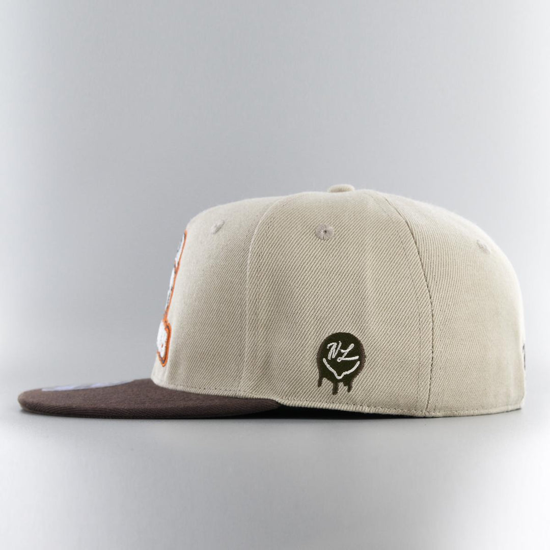 Naughty League Houston Horndogs fitted khaki/brown - Shop-Tetuan