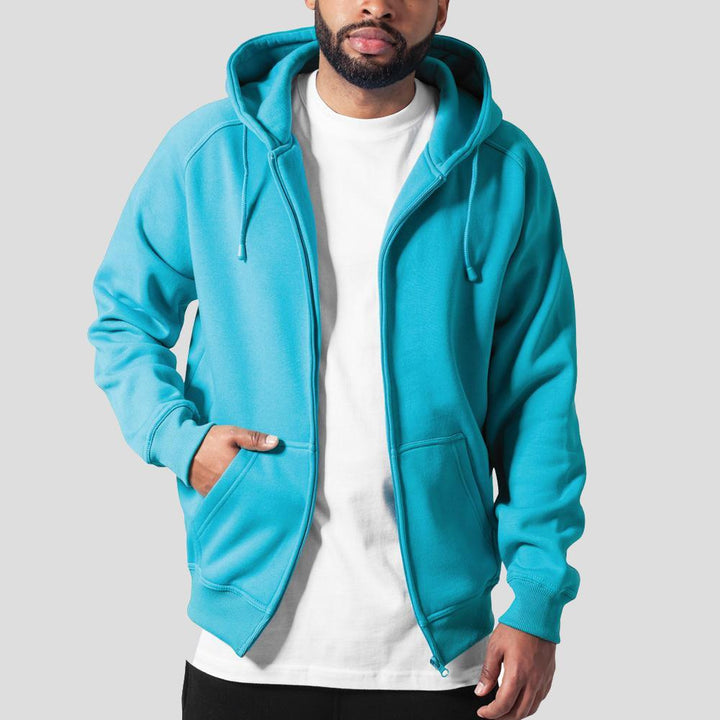 Urban Classics zip hoody aqua - Shop-Tetuan