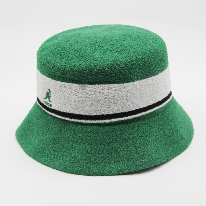 Kangol Bermuda Stripe Bucket turf green - Shop-Tetuan