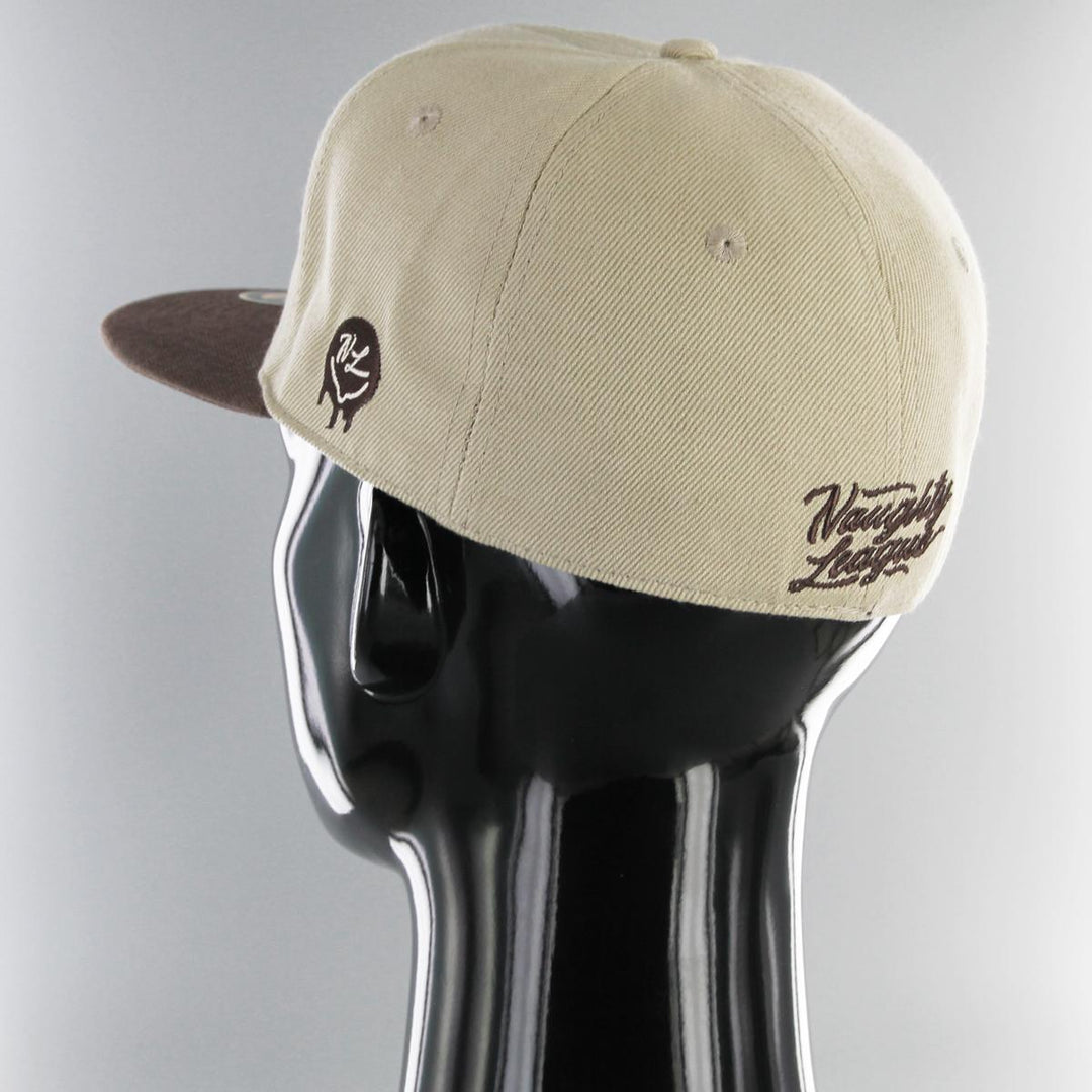 Naughty League Houston Horndogs fitted khaki/brown - Shop-Tetuan