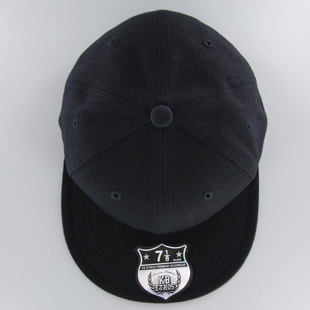 KB Ethos Plain Fitted cap black - Shop-Tetuan