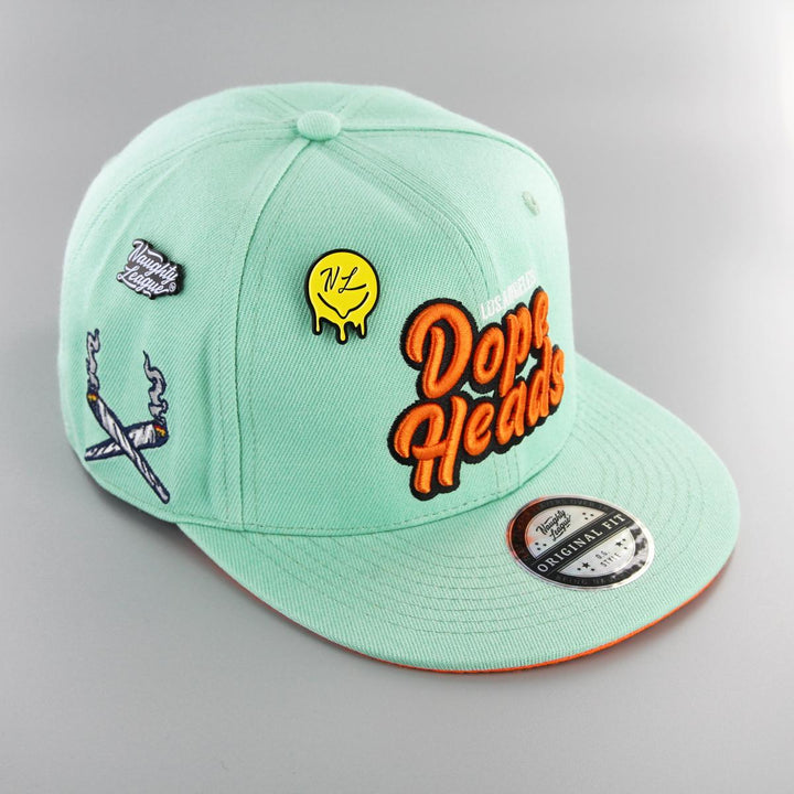 Naughty League Los Angeles Dope Heads snapback aqua - Shop-Tetuan