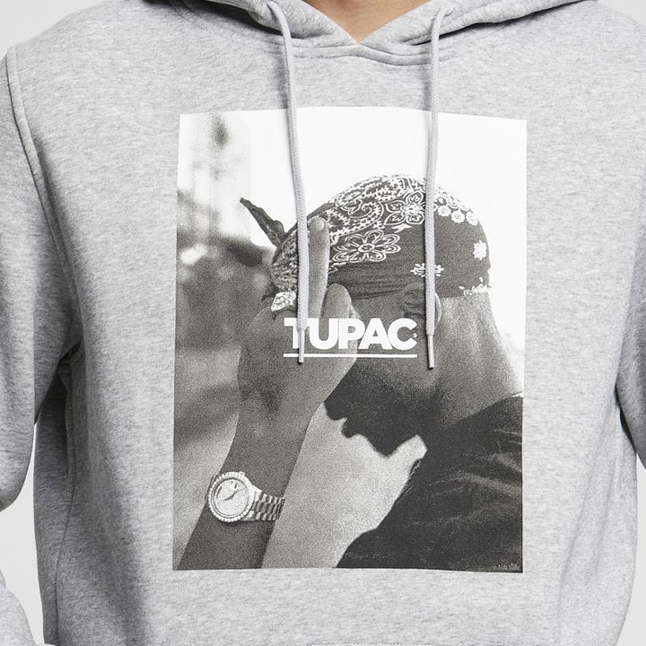 Mister 2Pac F*ck the World Hoody heather grey - Shop-Tetuan