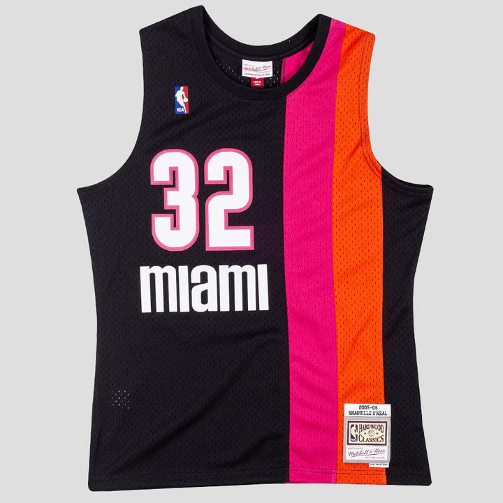 Mitchell & Ness NBA Swingman Jersey M Heat 05 black/pink - Shop-Tetuan