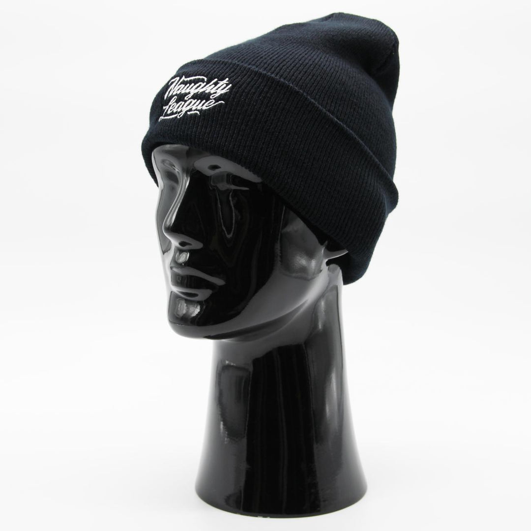 Naughty League Branded Cuff Beanie black - Shop-Tetuan