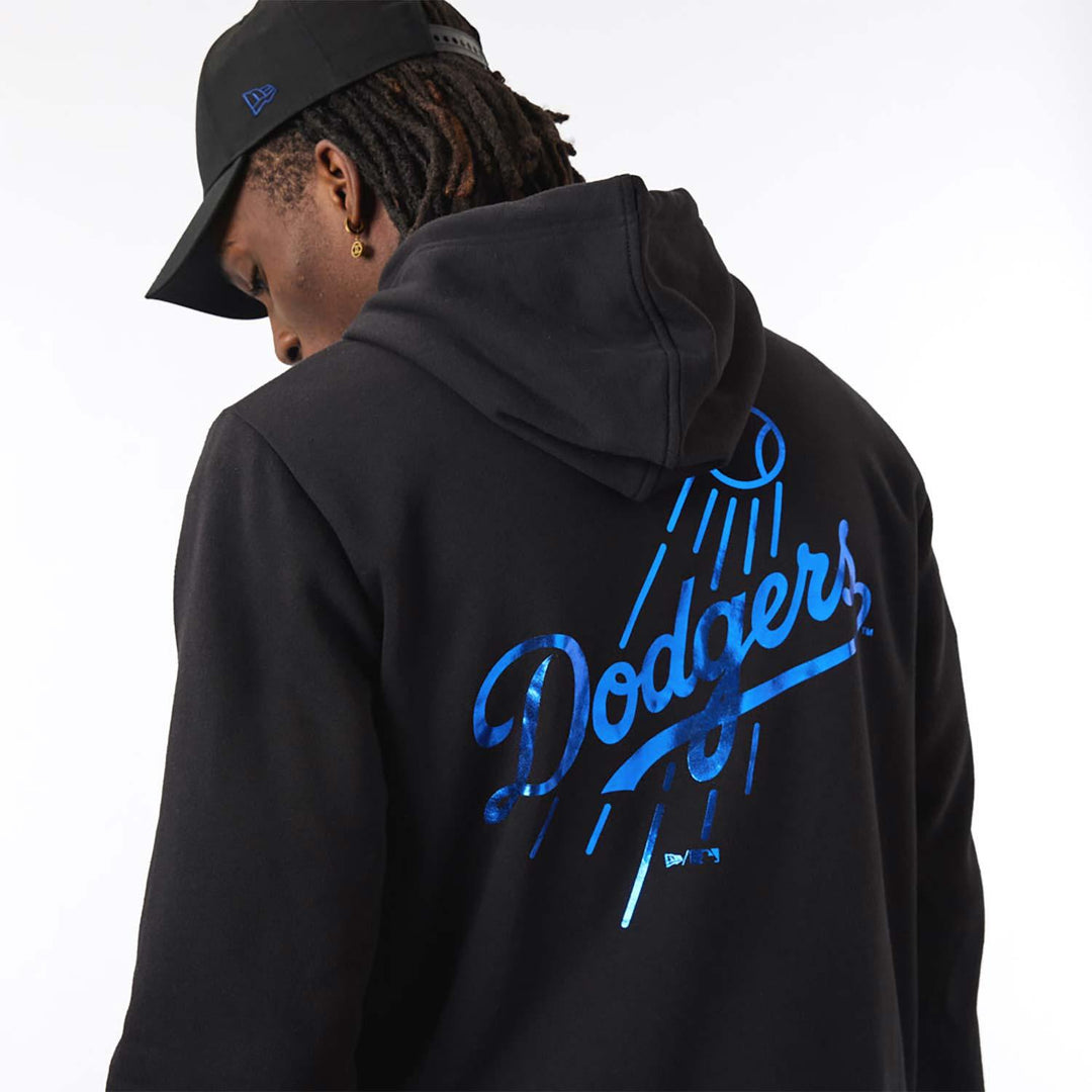 New Era MLB Foil BP Hoody LA Dodgers blkxbl - Shop-Tetuan