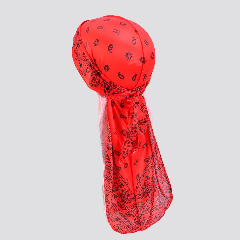 Paisley Silky Satin Du-Rag red - Shop-Tetuan