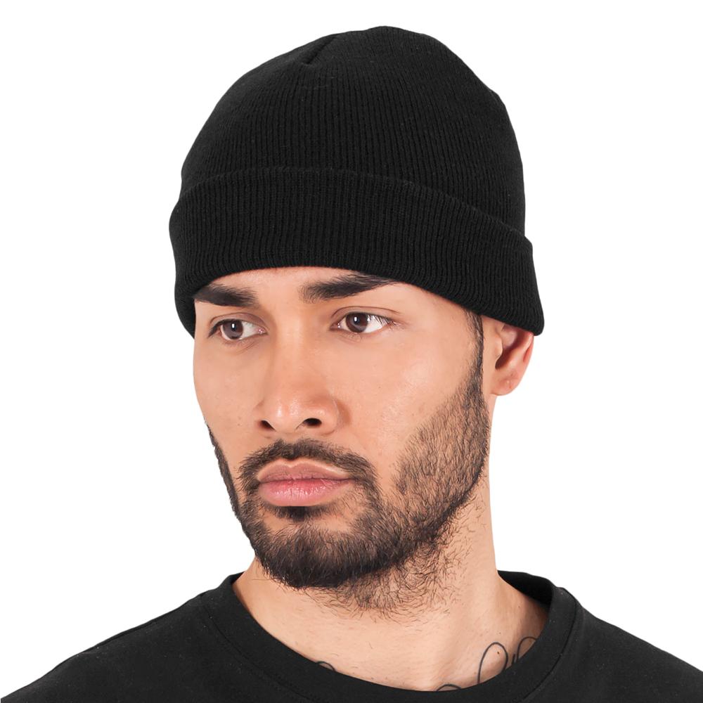 Yupoong heavyweight beanie black - Shop-Tetuan