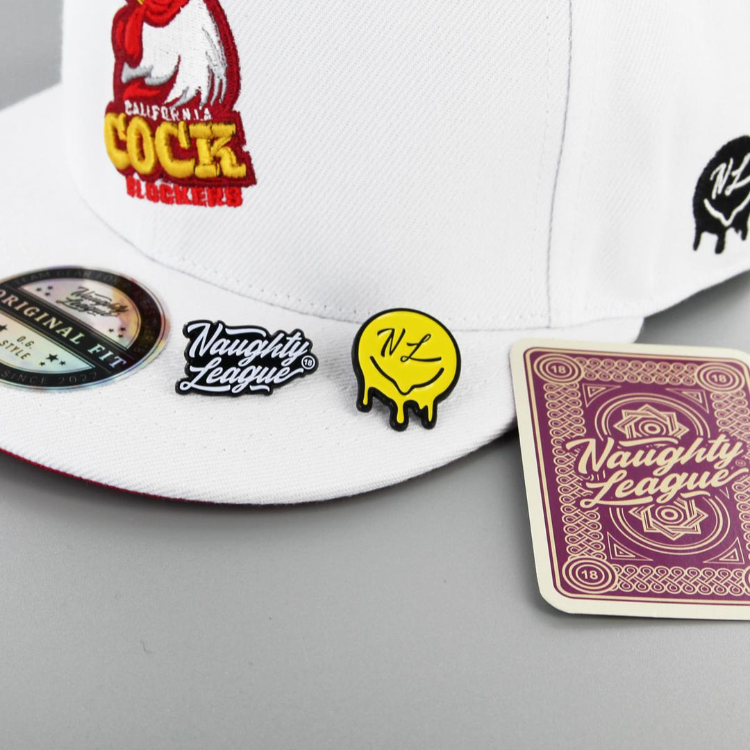 Naughty League California Cock Blocks snapback white - Shop-Tetuan