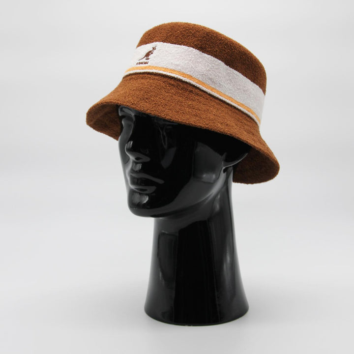 Kangol Bermuda Stripe Bucket mahogany - Shop-Tetuan