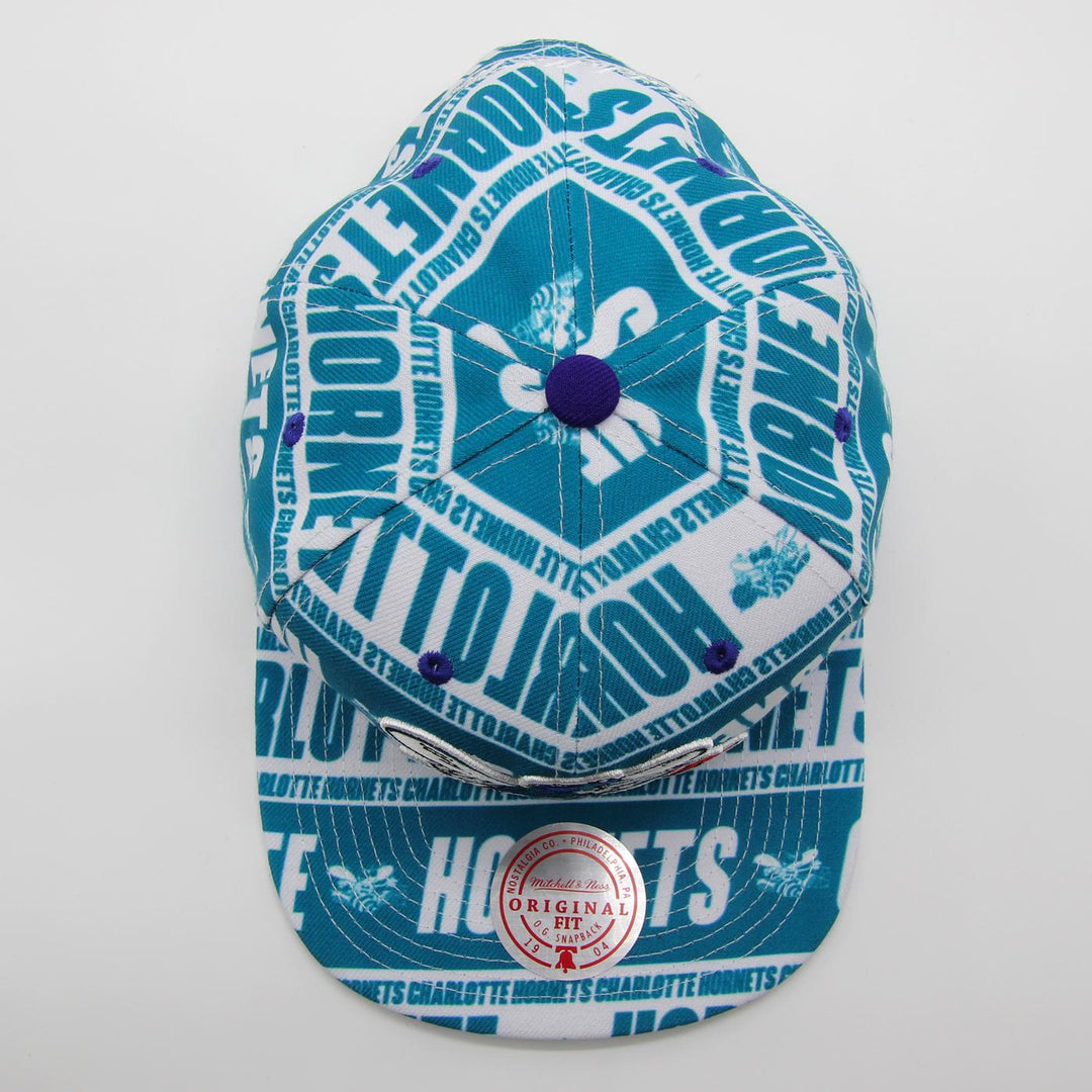 Mitchell & Ness NBA Meat Paper snapback HWC C Hornets teal - Shop-Tetuan