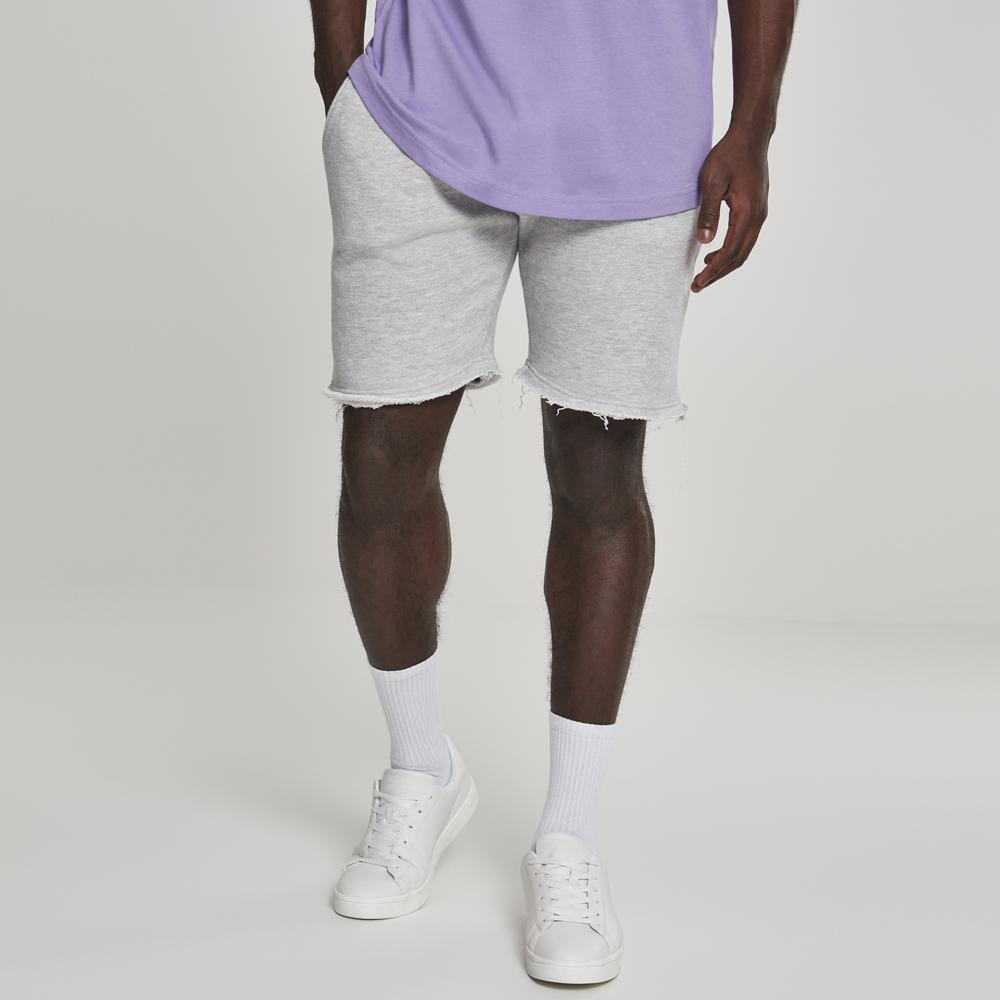 Urban Classics Herringbone Terry shorts light grey - Shop-Tetuan