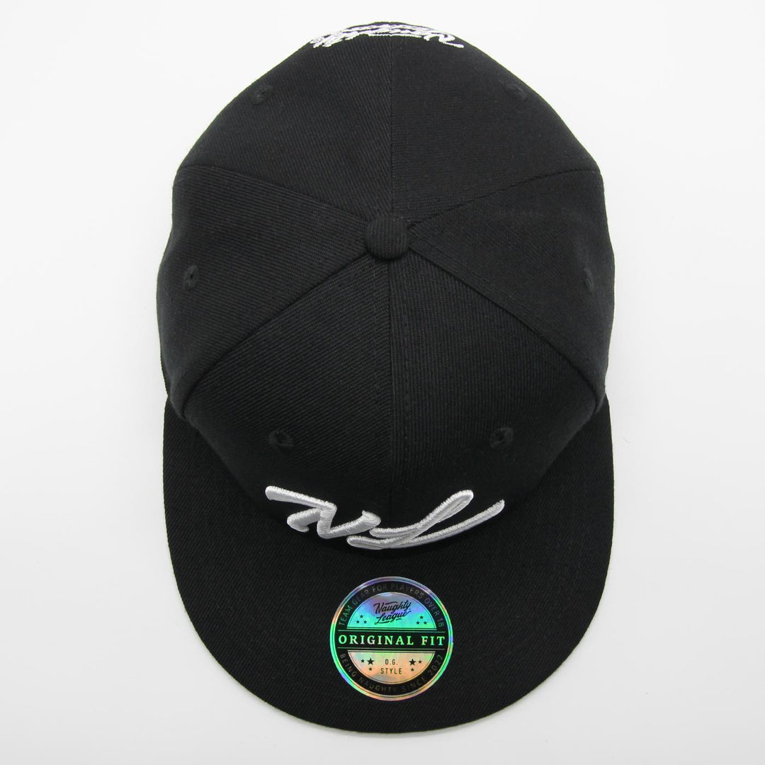 Naughty League Icon Basic Snapback black/white - Shop-Tetuan