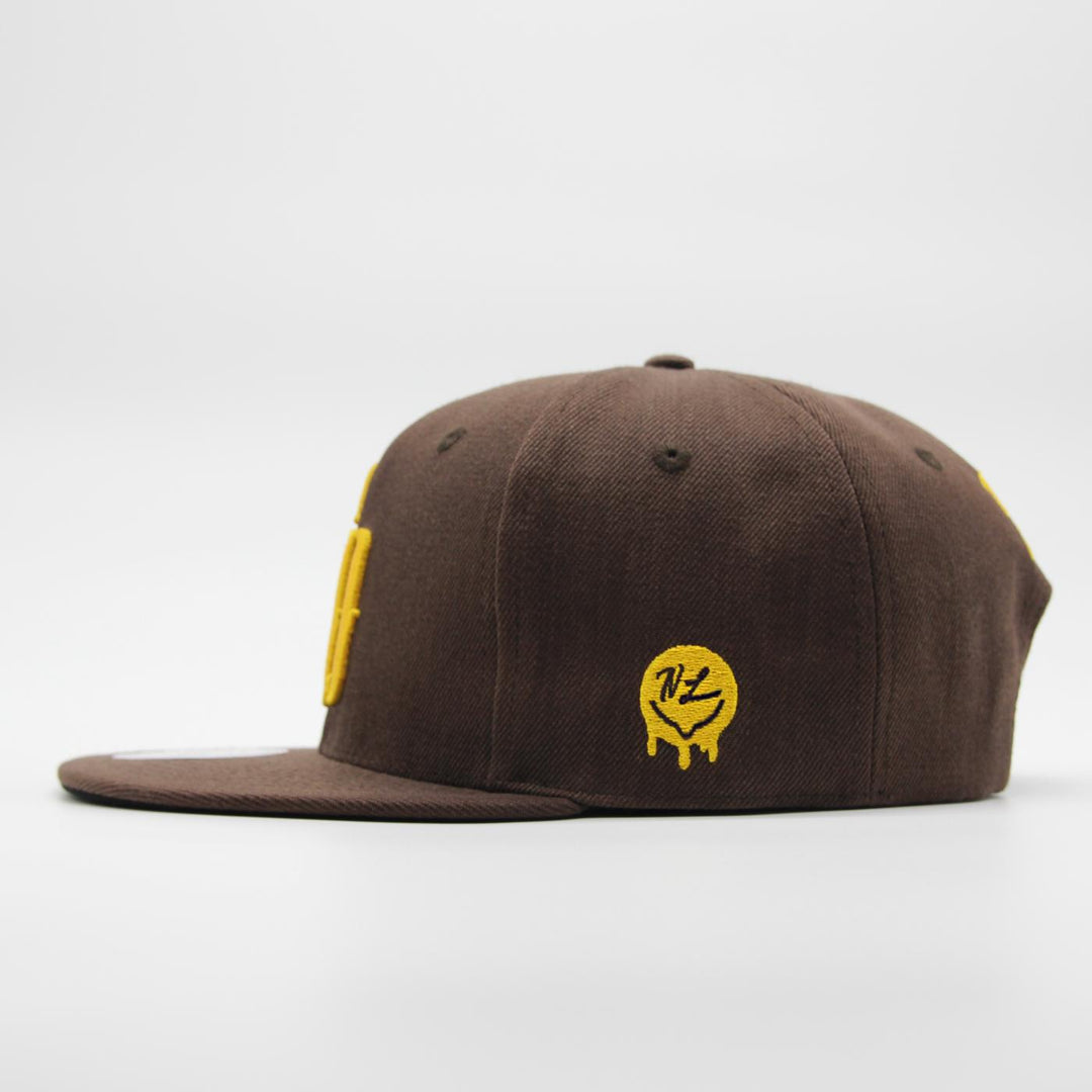 Naughty League San Diego Shrimp Dicks Icon Logo snapback brown - Shop-Tetuan