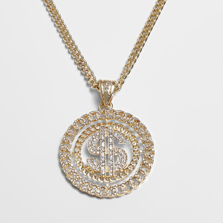 Urban Classics Dollar Diamond Necklace gold - Shop-Tetuan