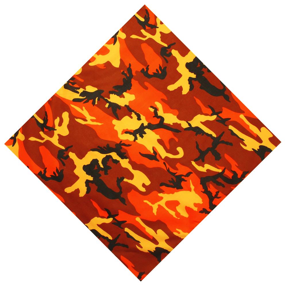 Bandana orange camo - Shop-Tetuan