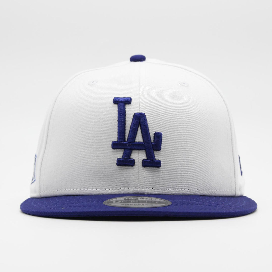 New Era Crown Patches white 9Fifty LA Dodgers white/blue - Shop-Tetuan