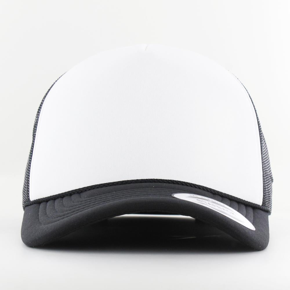 The Classics Yupoong foam trucker cap curved visor blk/wht/blk - Shop-Tetuan