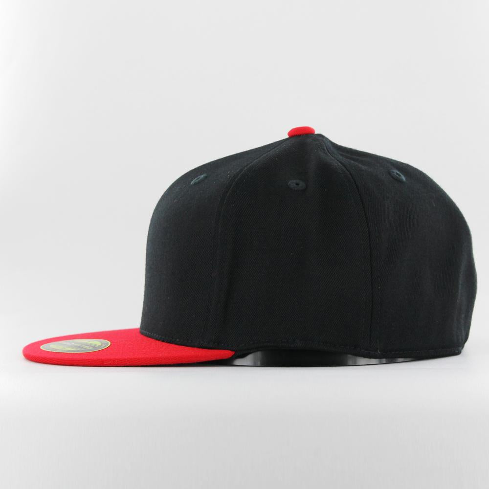 Premium 210 fitted cap 2-tone blk/red - Shop-Tetuan