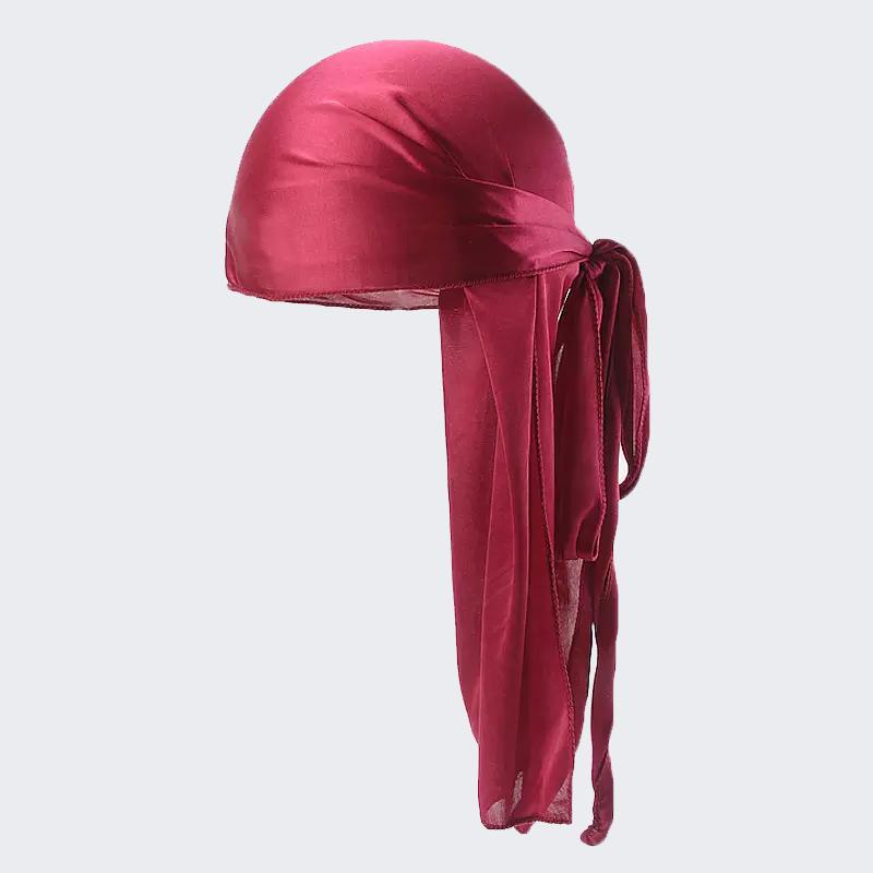 Silky Satin Du-Rag wine red - Shop-Tetuan