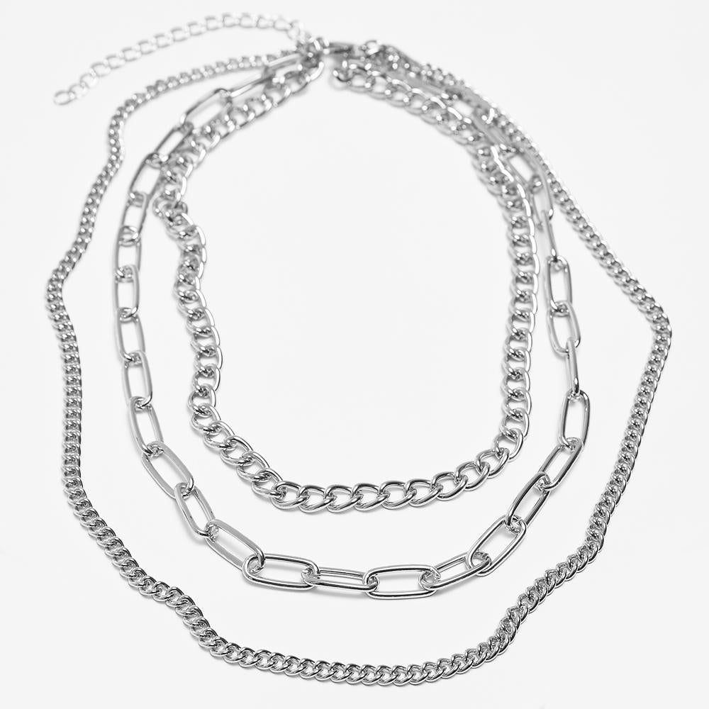 Urban Classics Layering Chain Necklace silver - Shop-Tetuan