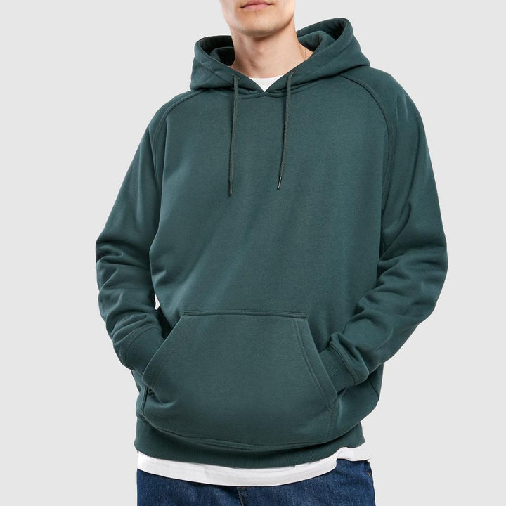 Urban Classics blank hoody bottlegreen - Shop-Tetuan