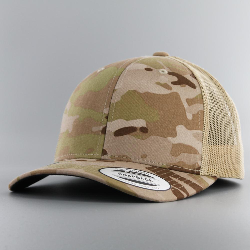 The Classics Yupoong Retro trucker cap multicam arid/tan - Shop-Tetuan