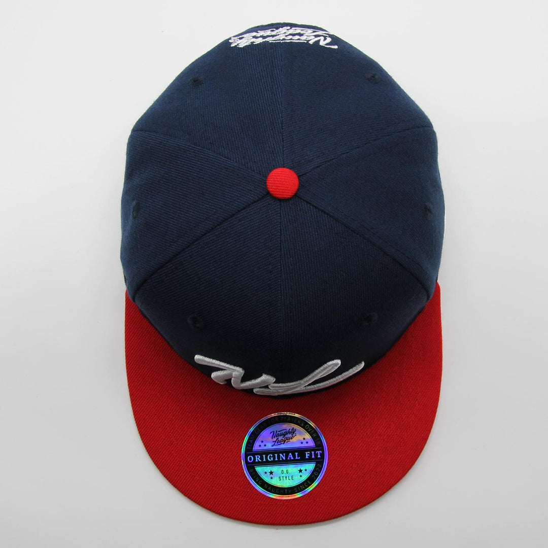 Naughty League Icon Basic Snapback navy/red/white - Shop-Tetuan