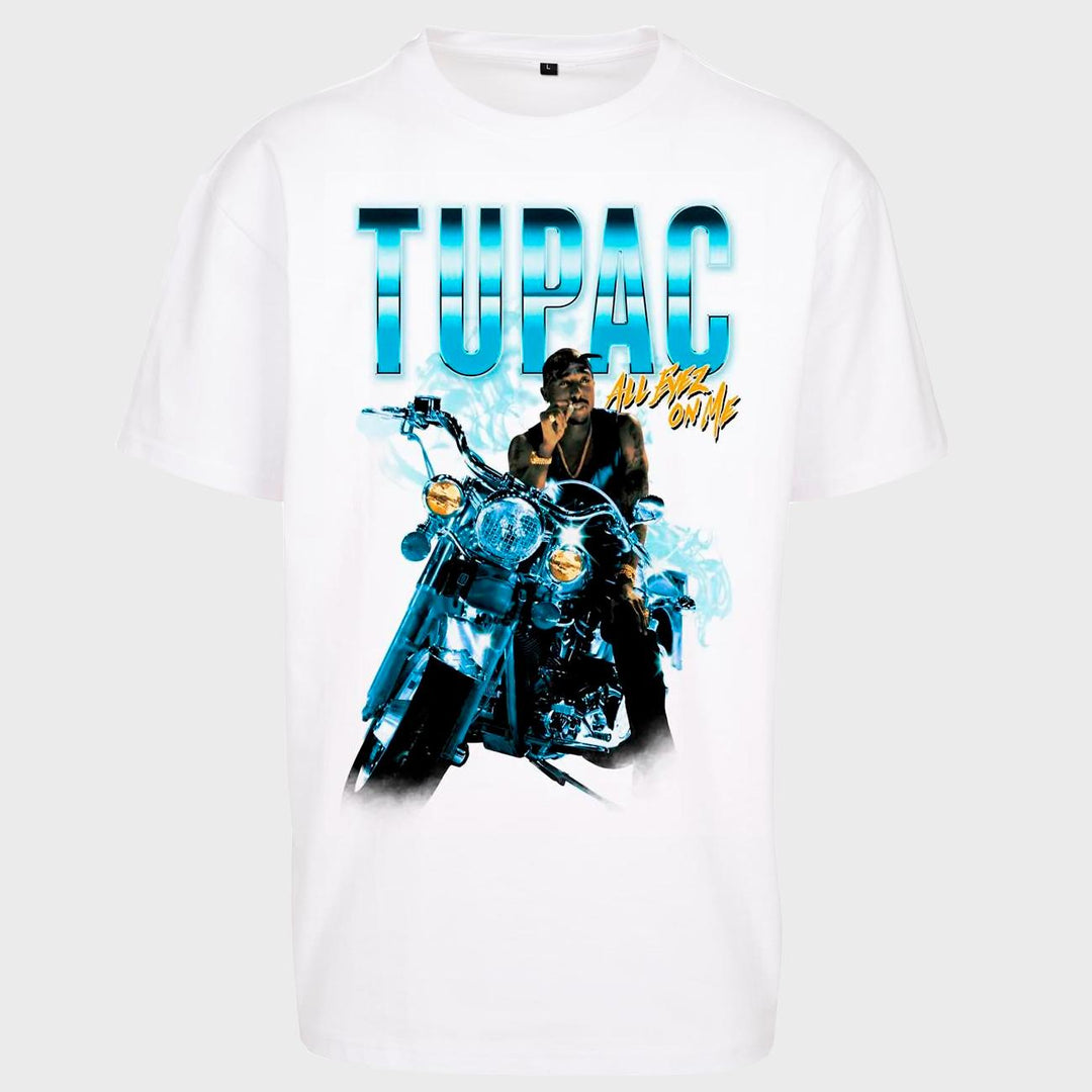 Mister Tupac All Eyez On Me Anniversary Oversize Tee white - Shop-Tetuan