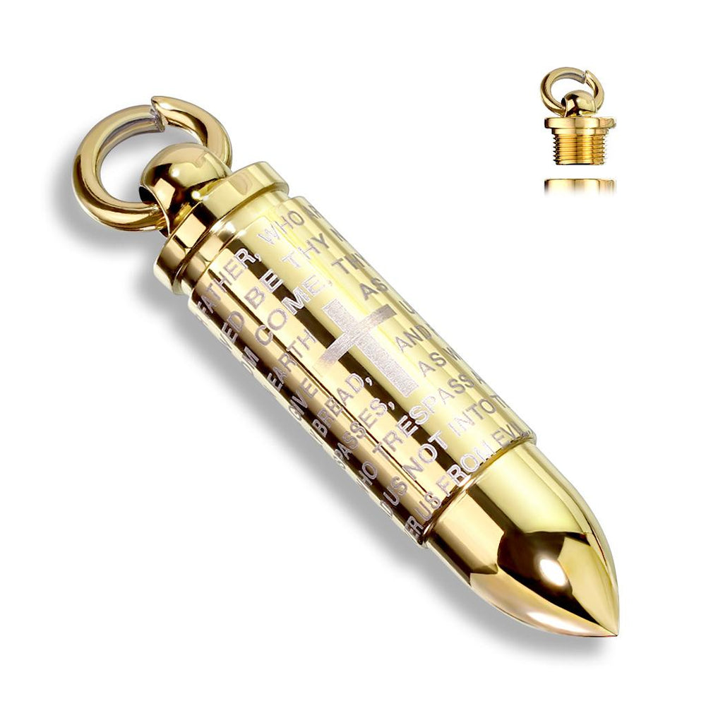 Gold Bullet Stainless Steel Pendant - Shop-Tetuan