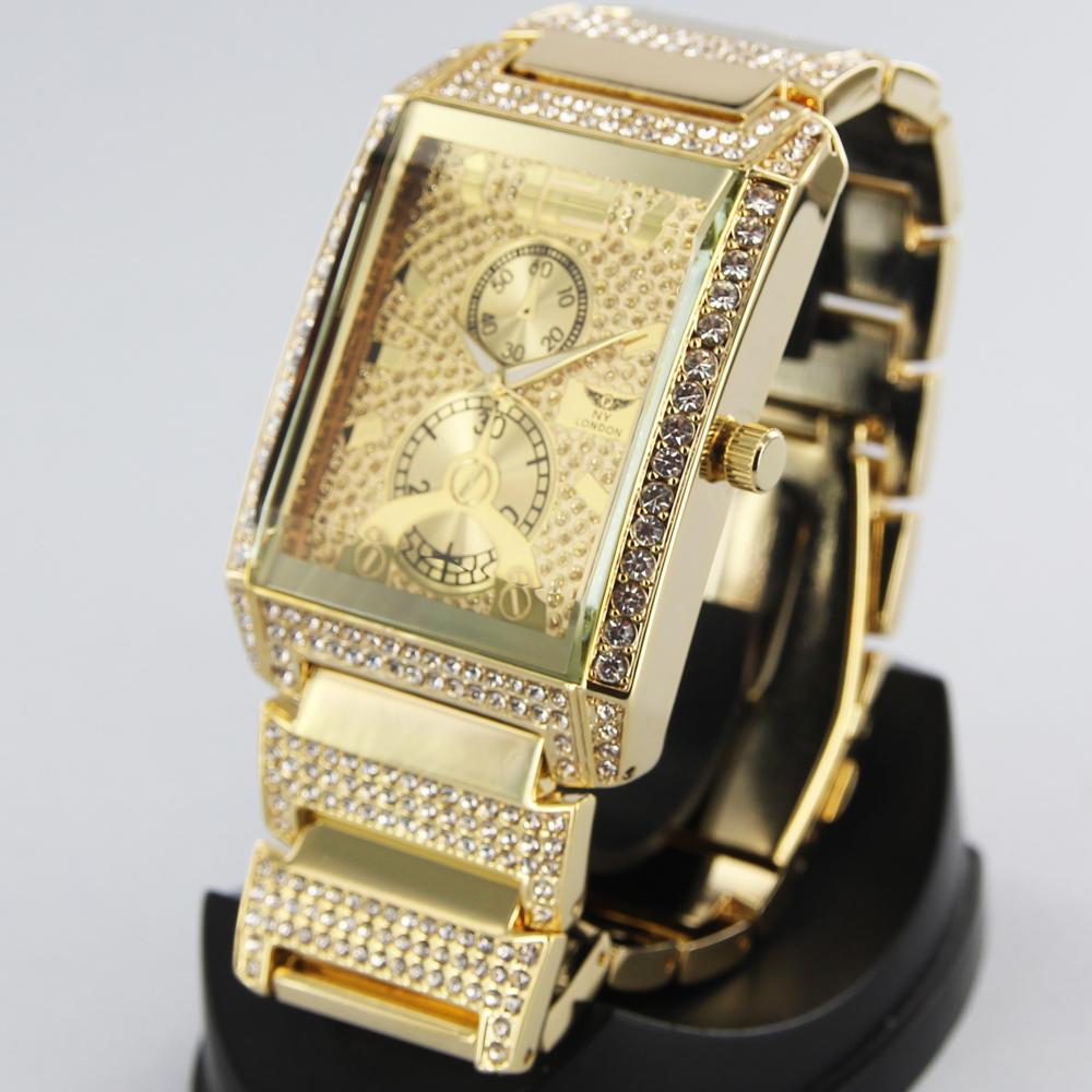 NY London Rectangular Watch gold - Shop-Tetuan