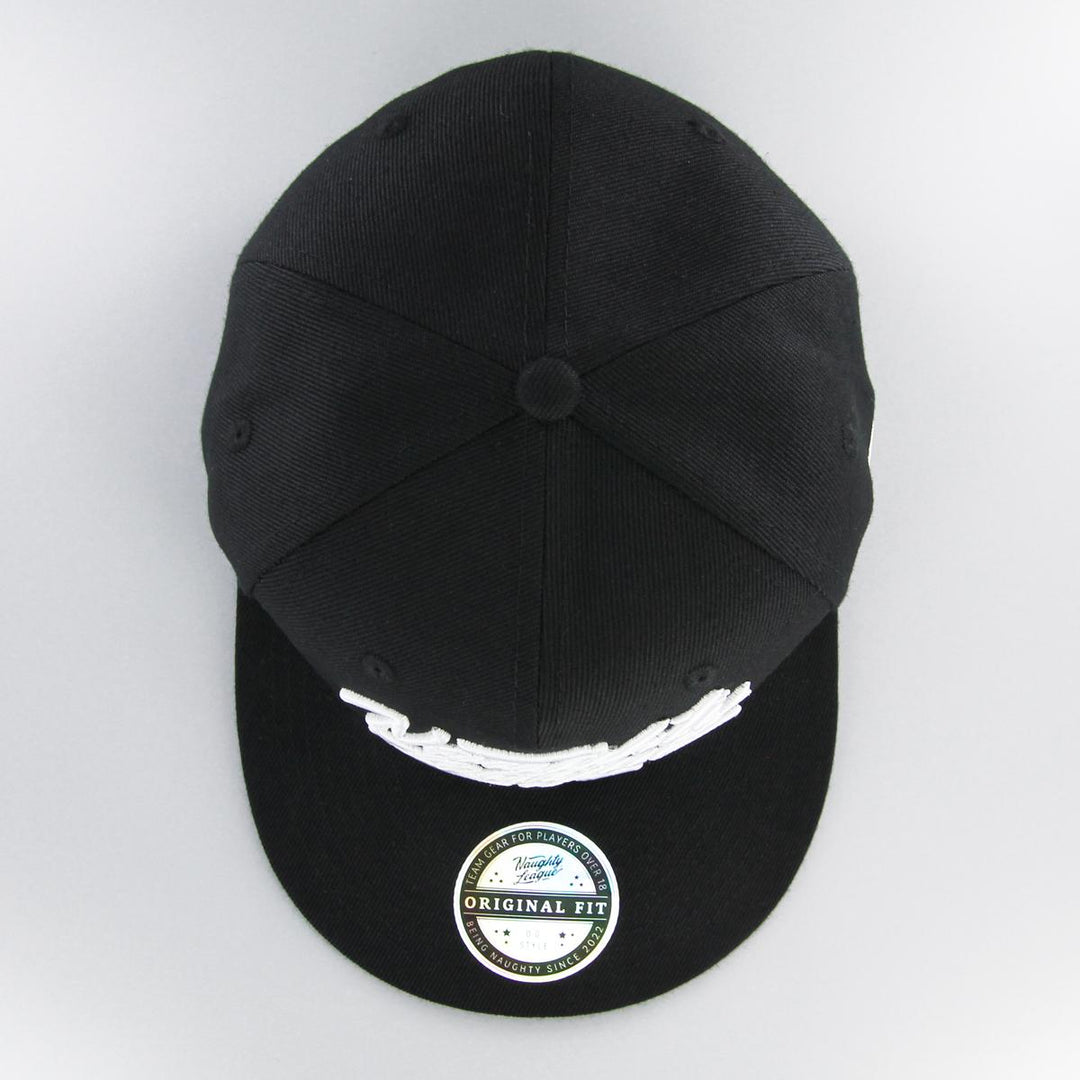 Naughty League Branded fitted black/white - Shop-Tetuan