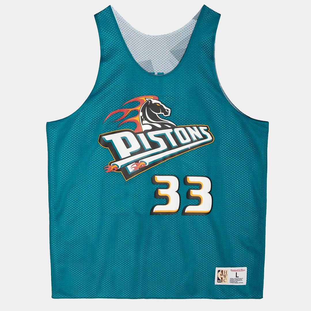 Mitchell & Ness Reversible Mesh Tank D Pistons teal - Shop-Tetuan